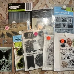 Clear and Cling Stamp Set Lot! 8 sets!